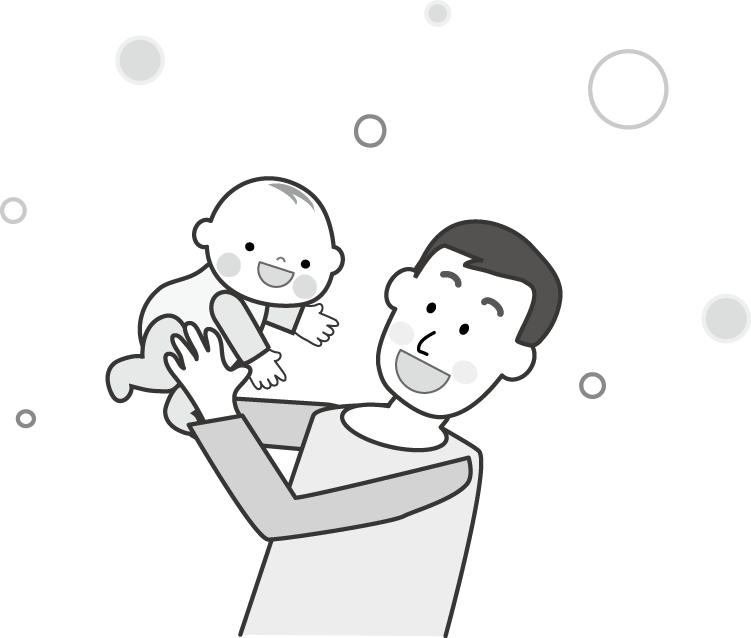 赤ちゃんの笑顔 育児 無料イラスト フリー素材 3